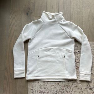 Athleta White Turtleneck Sweater
